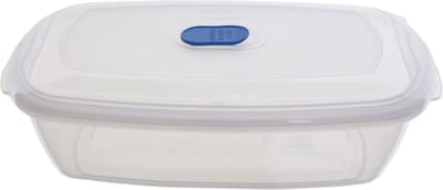 Whitefurze Vershoudbakje/bewaarbakje - magnetron/vriezer - transparant - kunststof - 400 ML