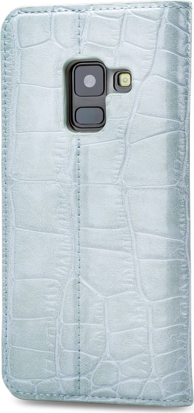 Mobilize Premium Gelly Book Case Samsung Galaxy A8 2018 Alligator Mystic Blue