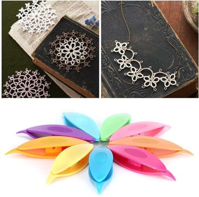Golden crown - Tatting-shuttles - 9-delige breiaccessoires - Glad