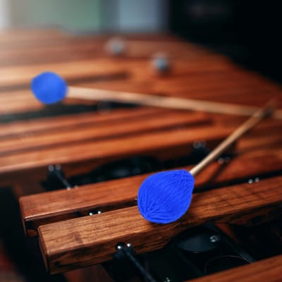 Dailygoods- Marimba-hamer Stevig - Garen-hamer - Paddenstoelvorm Hoofd - Glasvezel Handgreep - Geschikt voor Percussie - Duurzaam Materiaal - Percussiehamers