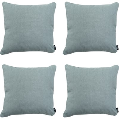Madison - Sierkussen Silver canvas eco+ - Ca. 50x50 cm - Set van 4