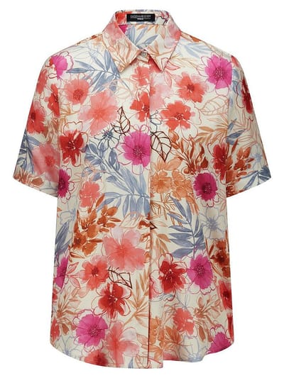 Blouse korte mouwen Van Fadenmeister Berlin wit