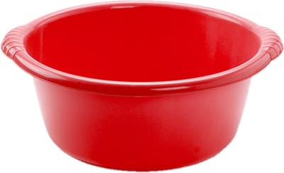 Plasticforte Afwasteiltje - 15L - rood - rond - afwasbak - 46 x 17 cm - teiltje - kunststof