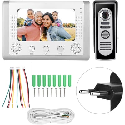7-inch Bedraad Kleuren TFT-LCD Scherm IR Nachtzicht Video Intercom Deurbel Deur Telefoon