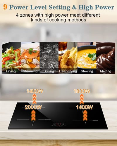 Inductie Kookplaat - Elektrische Kooktafel - Snel Koken - Touch Bediening - 60 cm - Zwart