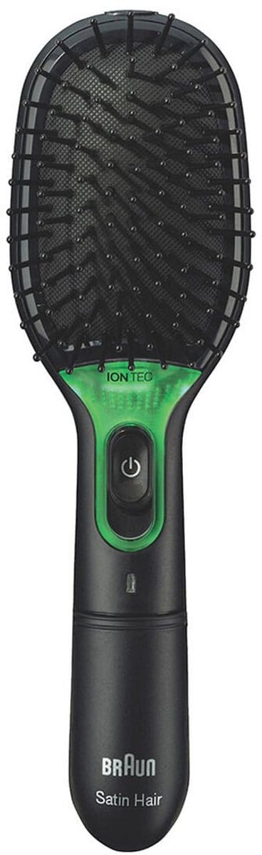 Braun Satin Hair 7 Brush BR710E Haarborstel - IONTEC technologie tegen pluis - Zwart