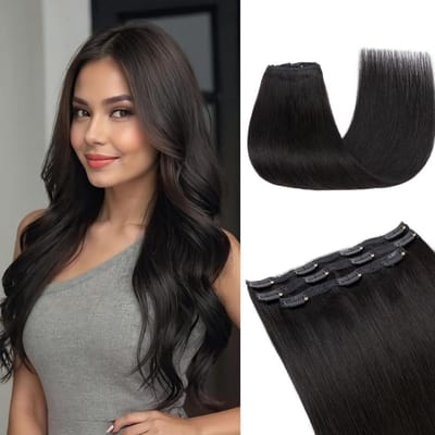 Clip-in Haarverlenging Echt Haar 3 Delen - Direct Volume en Lengte Zonder Zichtbare Overgang