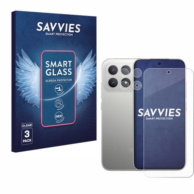 3 Stuks Savvies Screenprotector - geschikt voor Xiaomi Poco F8 Pro (Voor+Camera) - beschermfolie glas transparant