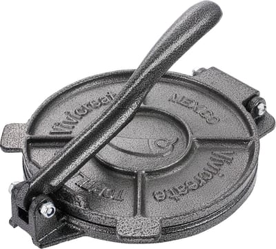 Robuuste Gietijzeren Tortillapers 19 cm voor Perfecte Wraps en Rotis