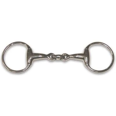 Olijfbit voor paarden met dubbele gebogen mond HFI