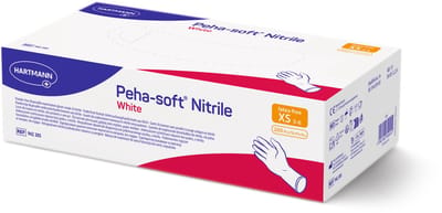 PEHA-SOFT nitrile wit onderzoekshandschoenen - maat XS - 200 stuks