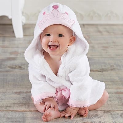 Badjas Baby - Komfor - Princes - Inclusief baby borstel & kam