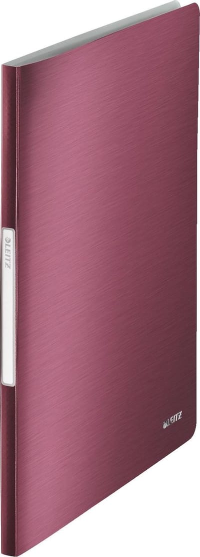 Showmap Leitz Style 20-tassen granaatrood