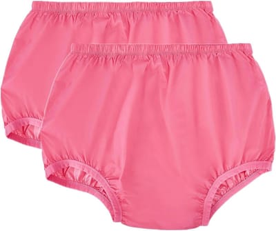 Incontinentie Ondergoed - Wasbare Luierbroek - Lekvrije Bescherming - Zacht en Stil - 2 Stuks - Grijs en Roze