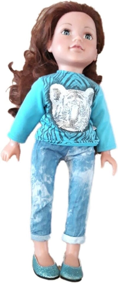 Chad Valley DesignaFriend Chloe Doll Amerikaanse meisjespop Poppen Chloe