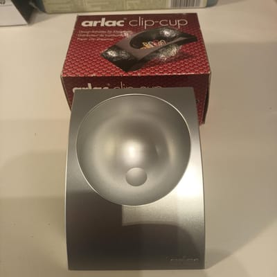 PAPERCLIP CUP BAKJE BAK HOUDER ARLAC NIET MAGNETISCH ZILVER