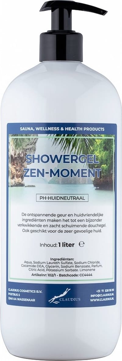 Douchegel Zen Moment 1 liter - met gratis pomp - Showergel