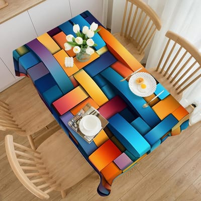 Fabriquée en polyester de première qualité, cette nappe présente un tissage jacquard fin, des broderies florales et des découpes ajourées.. Il est résistant à la chaleur et à la poussière. 100x145cm
