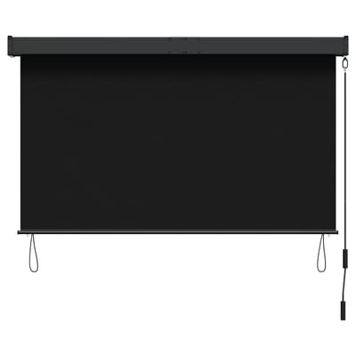 vidaXL - Rolgordijn - Zwart - 60 - x - 250 - cm - Stof - en - Aluminium