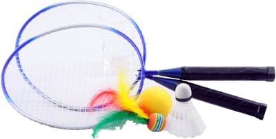 Badmintonset met korte steel