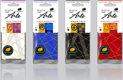 LUXE PALOMA AROMA DELL'ARTE - autoparfum - luchtverfrisser - luxe geurboom - 3+1 GRATIS