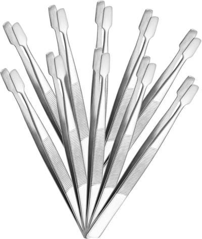 Multifunctioneel Pincet - Hobby Pincet - Precisiewerk Stempels Wimper - Roestvrij Staal - 11 CM Lengte - Zilver