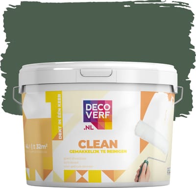 Decoverf clean muurverf bosgroen, 4L