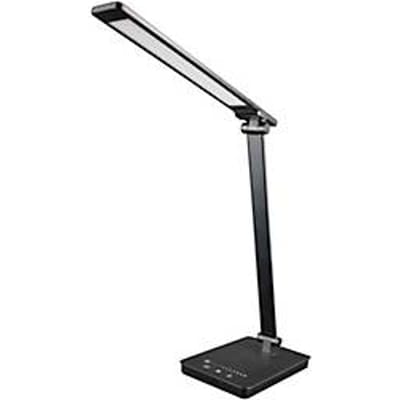 UNILUX LED tafellamp NOVY, draaibaar, dimbaar, met touchfunctie en USB-aansluiting, aluminium/ABS kunststof