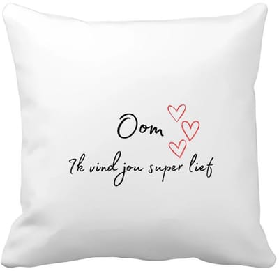 Akyol - oom ik vind jou super lief Kussen hoes - Oom - de liefste oom - verjaardag - cadeautje voor oom - oom artikelen - kado - geschenk - 40 bij 40 cm