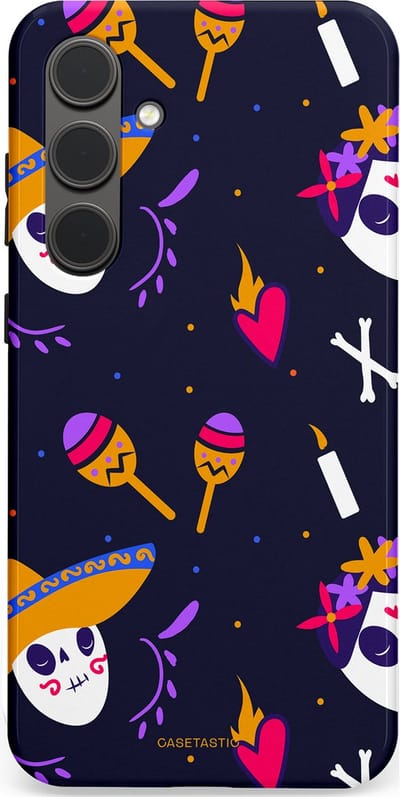 Casetastic Hoesje Geschikt voor Samsung S24 Plus - Stijlvolle Beschermende Duo-layer Case - Muertos fiësta