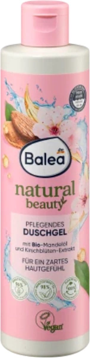 Balea Natural Beauty Douche Kersenbloesemextract & Biologische Amandelolie - 250 ml