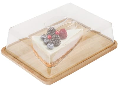 Cheffinger Taart Vershouddoos / Cake Bewaardoos - 24x19x7.5cm - Bamboe