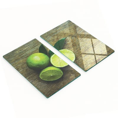 Decoratieve glazen snijplanken voor in de keuken, geschikt voor lindebomen en hout, 2x30x52 cm