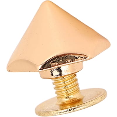 20 STKS Zeskant Piramide Klinknagels Zinklegering Galvanische Behandeling Leer Riem Reparatie Klinknagels met PH goud