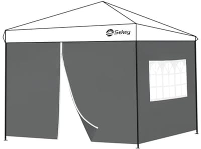Zijpanelen voor vouwpaviljoen 3x3 m met ritssluiting en waterdichte afwerking