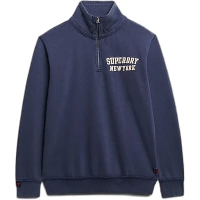 Superdry - Vintage Athletic trui met halve rits - Heren - Truien
