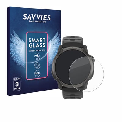 3 Stuks Savvies Screenprotector - geschikt voor Coros Apex 4 (42 mm) - beschermfolie glas transparant