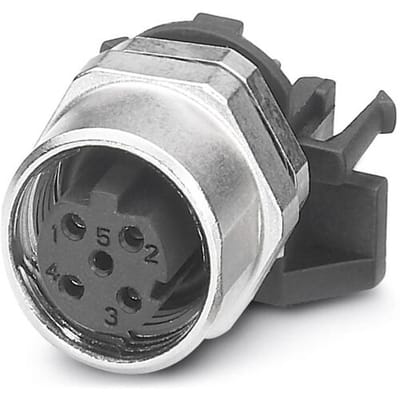 Phoenix Contact 1542619 Sensor/actuator inbouwconnector M12 Aantal polen (sensoren): 4 Bus, inbouw 10 stuk(s) Bulk