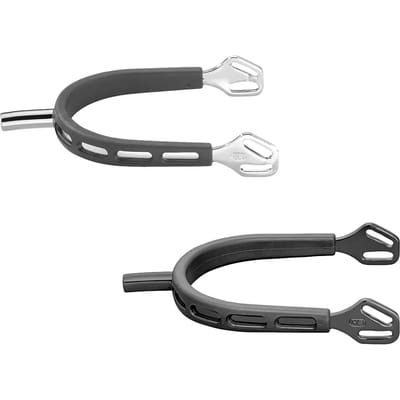 Sprenger Sporen Ultra Fit Extra Grip Black Series Recht Zwart - 25 MM