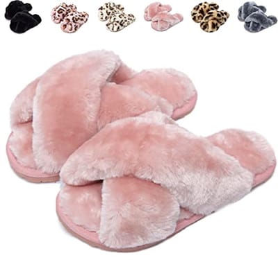 Pluche Pantoffels - Slippers Dames Meisjes - Comfortabel Huis - Open Teen Ontwerp - Niet gespecificeerd - Niet gespecificeerd