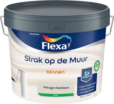 Flexa - Strak Op De Muur Binnen Mat - Vleugje Kleisteen - Mengverf - 10 L