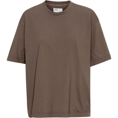 Dames-T-shirt Colorful Standard Organic oversized cedar brown