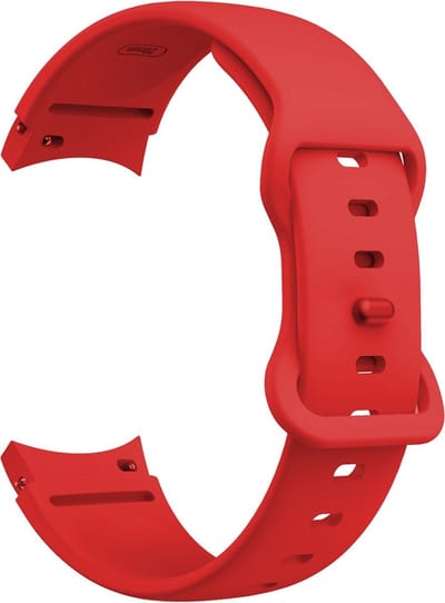 Siliconen bandje - geschikt voor Samsung Galaxy Watch 7 / Watch FE / Watch 6 / Watch 6 Classic / Watch 5 / Watch 5 Pro / Watch 4 / Watch 4 Classic - rood