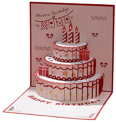 Dailygoods - 3D Pop-up Verjaardagskaart voor Dames - Gepersonaliseerd Cadeau