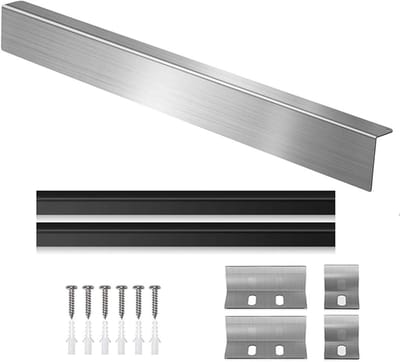 Splitlegger for fornuis - Afdichtingsstrips - Keuken schoonhouden - Precisie pasvorm - 76 cm lang - Zilverkleurig