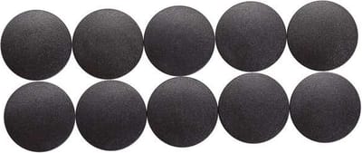 MAUL Magneet rond 10 stuks 0,6 kg kunststof Ferriet bruchsicher erodiert lackiert Ø 2.4 x 0.8 cm zwart