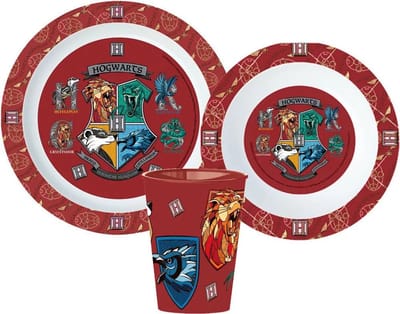 Harry Potter kinderserviesset 3-delig – Bord, kom en beker - ontbijt - lunch - diner