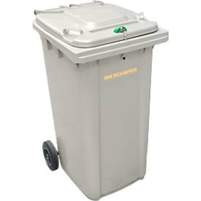 Container voor vertrouwelijke documenten GMT, 240 l, zilver