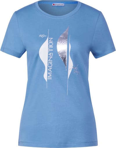 Street One interlock shirt with partprint maat 42