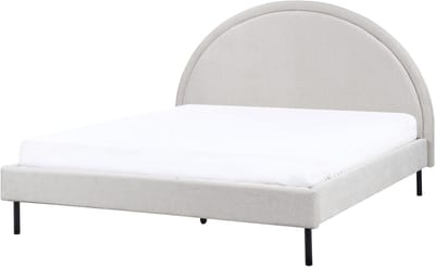 MARGUT - Bed - Lichtgrijs - 160 x 200 cm - Polyester
